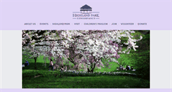 Desktop Screenshot of highlandparkconservancy.org